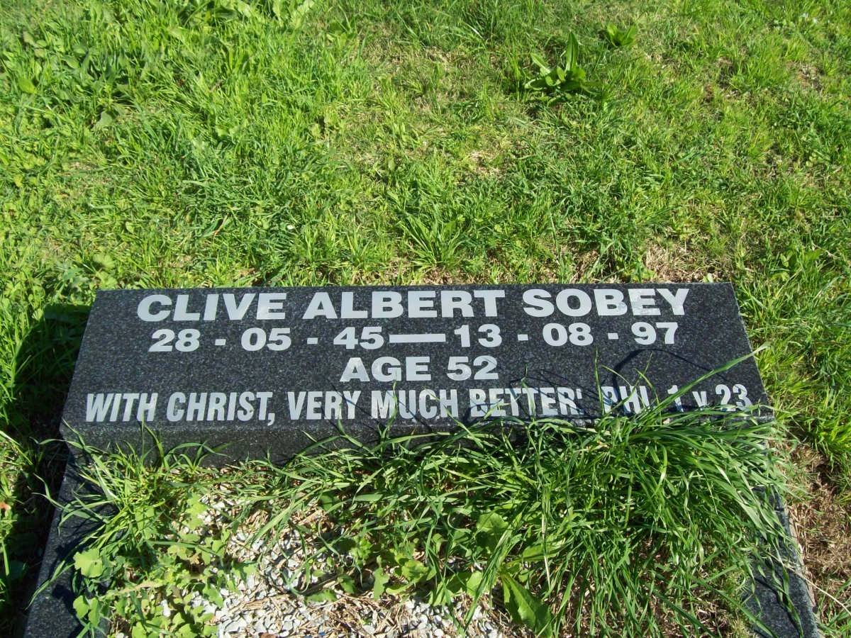 SOBEY Clive Albert 1945-1997