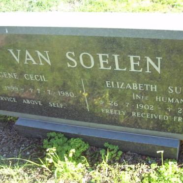 SOELEN Eugene Cecil, van 1899-1980 &amp; Elizabeth Susanna HUMAN 1902-1982
