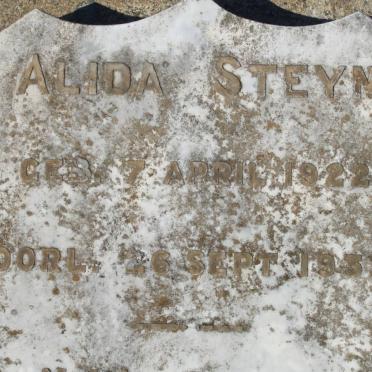 STEYN Alida 1922-1933