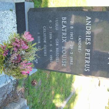 STEYN Andries Petrus 1913-1983 &amp; Beatrix Louise BREDELL 1916-1992