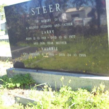 STEER Larry 1918-1977 &amp; Valerie 1916-1988