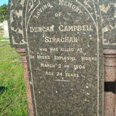 STRACHAN Duncan Campbell -1904