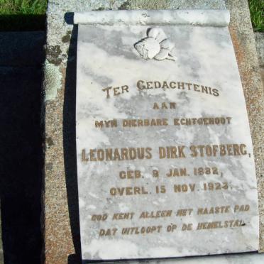 STOFBERG Leonardus Dirk 1882-1923