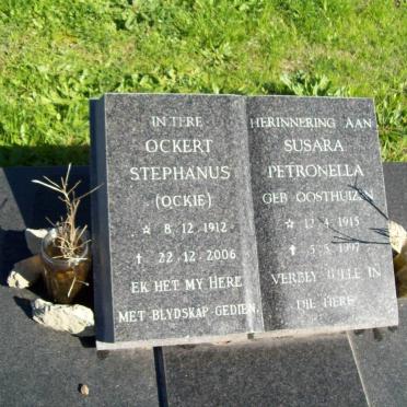 STRYDOM Ockert Stephanus 1912-2006 &amp; Susara Petronella OOSTHUIZEN 1915-1997