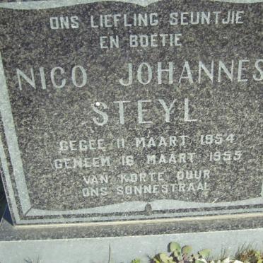 STEYL Nico Johannes 1954-1955