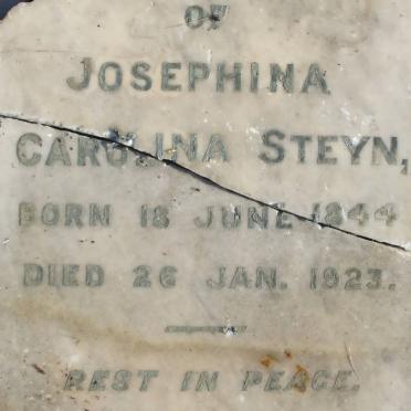STEYN Josephina Carolina 1844-1923
