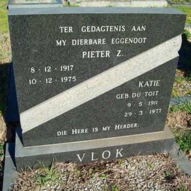 VLOK Pieter Z. 1917-1975 &amp; Katie DU TOIT 1911-1977