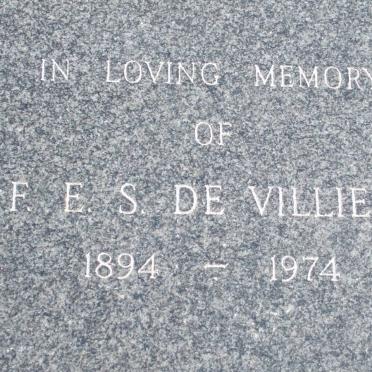 VILLIERS F.E.S., de 1894-1974