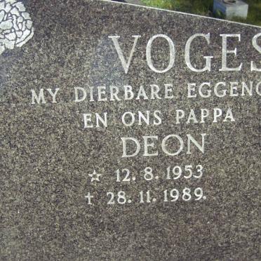 VOGES Deon 1953-1989