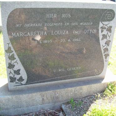 VERMEULEN Margaretha Louiza nee OTTO 1893-1962