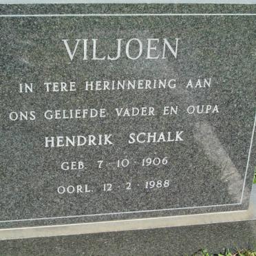 VILJOEN Hendrik Schalk 1906-1988
