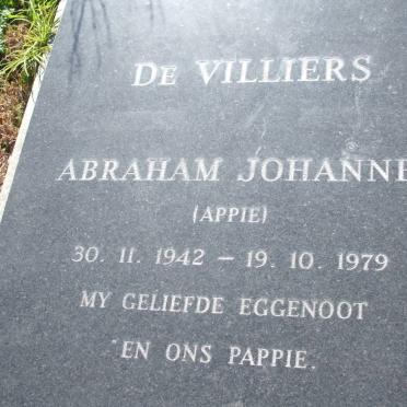 VILLIERS Abraham Johannes, de 1942-1979