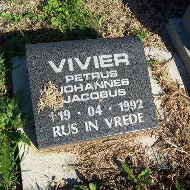 VIVIER Petrus Johannes Jacobus -1992