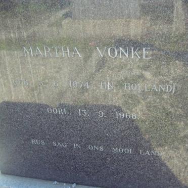 VONKE Martha 1874-1968