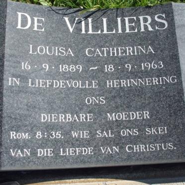 VILLIERS Louisa Catherina, de 1889-1963