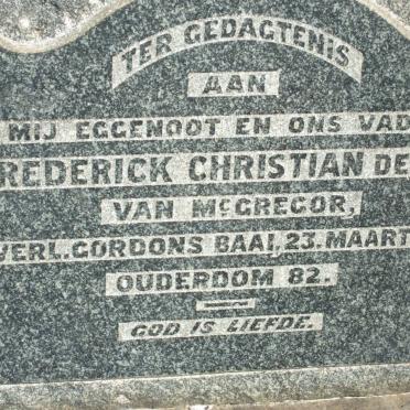 WIT Frederick Christian, de -1936