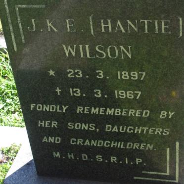 WILSON J.K.E. 1897-1967