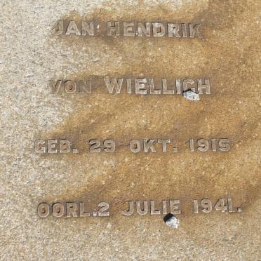 WIELLIGH Jan Hendrik, von 1915-1941