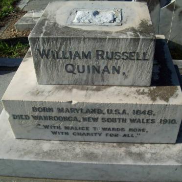 QUINAN William Russell 1848-1910