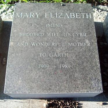 ? Mary Elizabeth 1909-1989