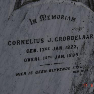 GROBBELAAR Cornelius J. 1822-1889