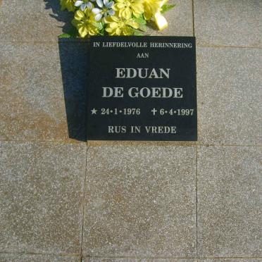 GOEDE Eduan, de 1976-1997