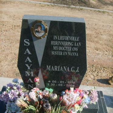 SAAYMAN Mariana C.J. 1970-2004