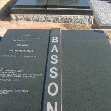 BASSON Frank Schreuder 1945-1994