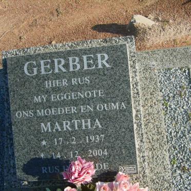 GERBER Martha 1937-2004