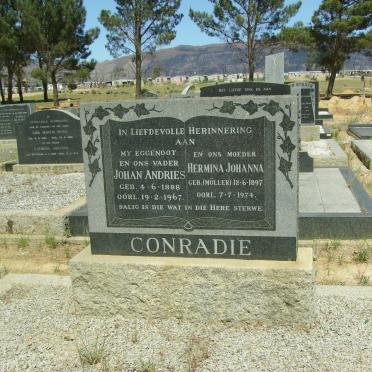 CONRADIE Johan Andries 1888-1967 &amp; Hermina Johanna MÖLLER 1897-1974