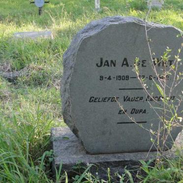 WET Jan A., de 1909-19?2