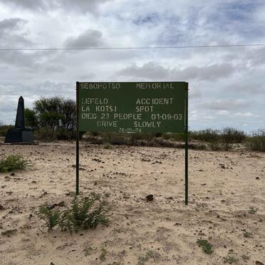 2. Segopotso Memorial Site: 2003
