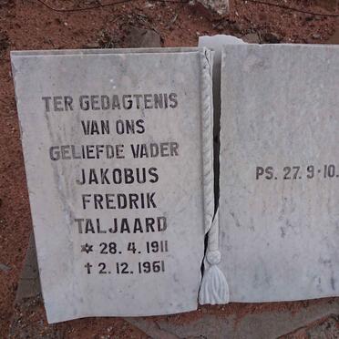 TALJAARD Jakobus Fredrik 1911-1961