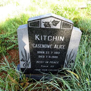 KITCHIN Casenowe Alice 1913-1980