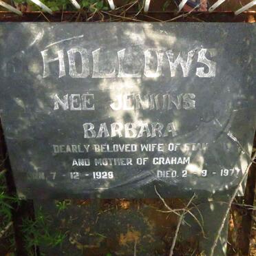 HOLLOWS Barbara nee JENKINS 1929-1977