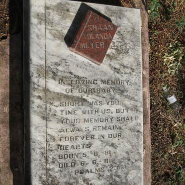 MEYER Shaan Yolanda 1981-1981