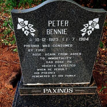 PAXINOS Peter Bennie 1923-1984