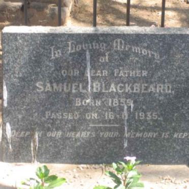 BLACKBEARD Samuel 1859-1935 