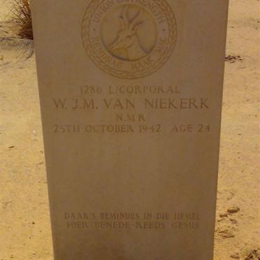 NIEKERK W.J.M., van -1942