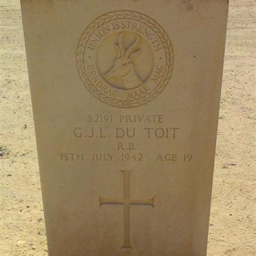 TOIT G.J.L., du -1942