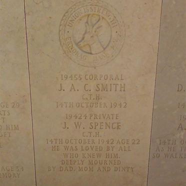 SMITH J.A.C. -1942 :: SPENCE J.W. -1942