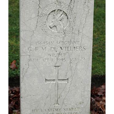 VILLIERS G.F.M., de -1945