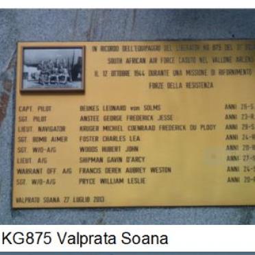 Italy, PIEDMONT, District Turin, Valprato Soana, SAAF Memorial KG875