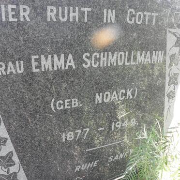 SCHMOLLMANN Emma nee NOACK 1877-1949