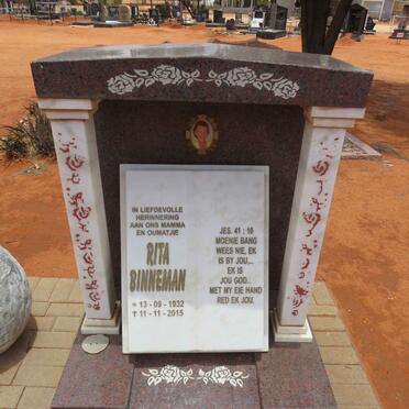 BINNEMAN Rita 1932-2015
