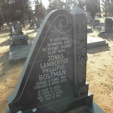 BOLTMAN Jonas Lambertus Phillipus 1947-1973