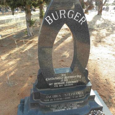 BURGER Jacobus Stephanus 1936-1978