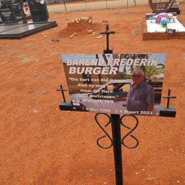 BURGER Barend Frederik 1956-2023