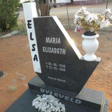 BYLEVELD Elsa Maria Elizabeth 1938-2008