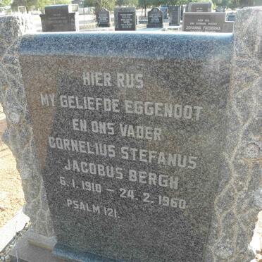 BERGH Cornelius Stefanus Jacobus 1910-1960